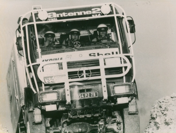 Foto LKW, Rallye Paris Dakar, Begleitfahrzeug von Groine