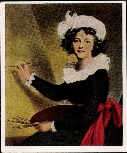 Sammelbild Die Großen der Weltgeschichte, Gruppe 6 Nr. 164 Elisabeth Vigee Lebrun, Malerin