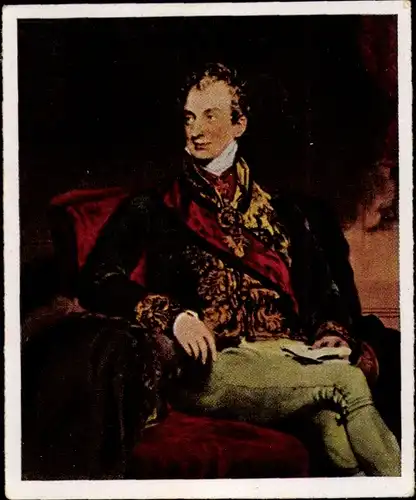 Sammelbild Die Großen der Weltgeschichte, Gruppe 5 Nr. 143 Fürst Metternich