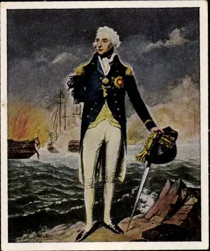 Sammelbild Die Großen der Weltgeschichte, Gruppe 5 Nr. 144 Lord Nelson