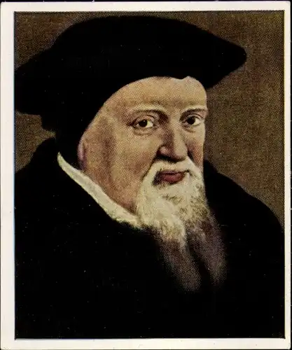 Sammelbild Die Großen der Weltgeschichte Gruppe 2 Nr. 20, Zwingli, Holbein d. J.