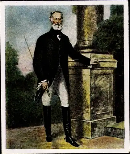 Sammelbild Die Großen der Weltgeschichte Gruppe 7 Nr. 194, Alfred Krupp, Gemälde v. Grün