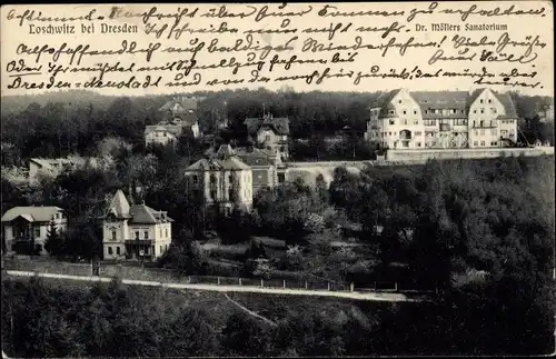 Ak Dresden Nordost Loschwitz, Dr. Möllers Sanatorium