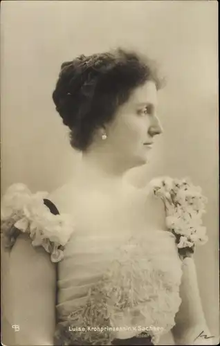 Ak Prinzessin Luise von Österreich Toskana, Portrait, Kronprinzessin von Sachsen