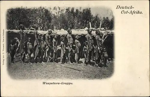 Ak Deutsch Ostafrika Tansania, Wanyaturu Gruppe
