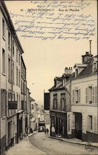 Ak Montmorency Val d’Oise, Rue du Marché