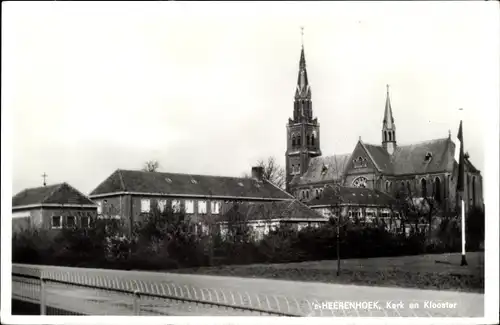 Ak 's Heerenhoek Borsele Zeeland Niederlande, Kerk en Klooster