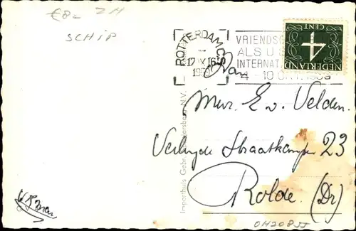 Ak Vlaardingen Südholland, Deltahotel