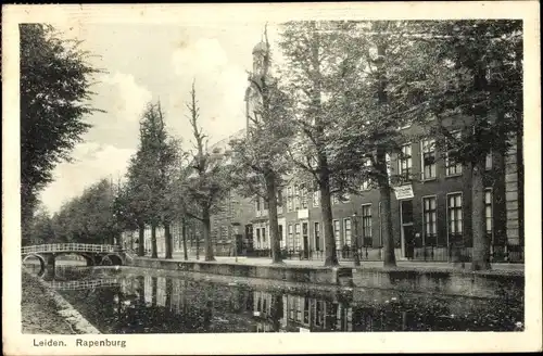 Ak Leiden Südholland Niederlande, Rapenburg