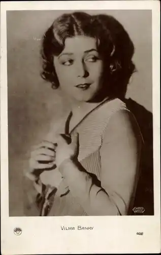 Ak Schauspielerin Vilma Banky, Portrait