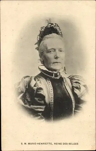 Ak Marie Henriette, Reine des Belges, Belgisches Königshaus