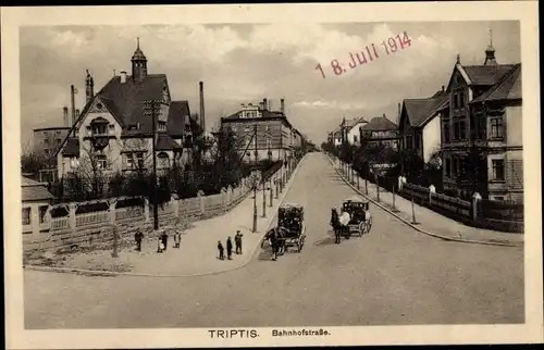 Ak Triptis in Thüringen, Bahnhofstraße