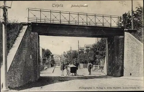 Ak Triptis in Thüringen, Bahnhofstraße