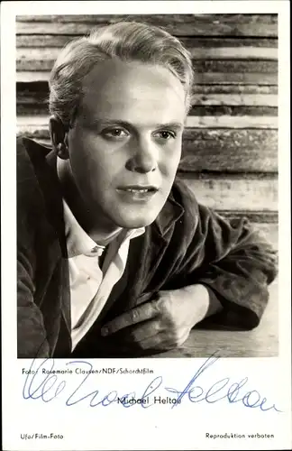 Ak Schauspieler Michael Heltau, Portrait, Autogramm