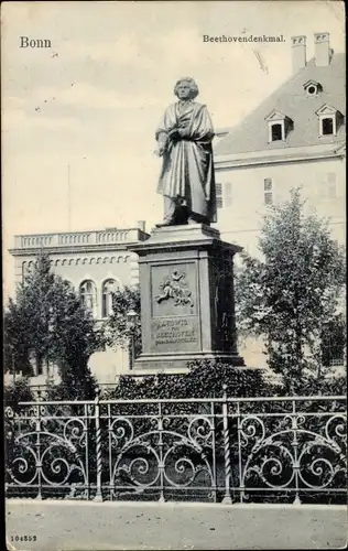 Ak Bonn am Rhein, Beethovendenkmal