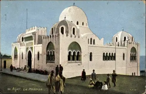Ak Algier Alger Algerien, La Medersa