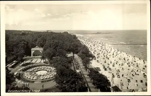 Ak Kołobrzeg Kolberg Pommern, Strand