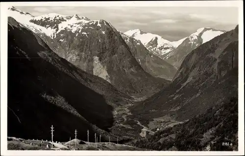 Ak Hjelledalen Norwegen, Blick von Videsaeter