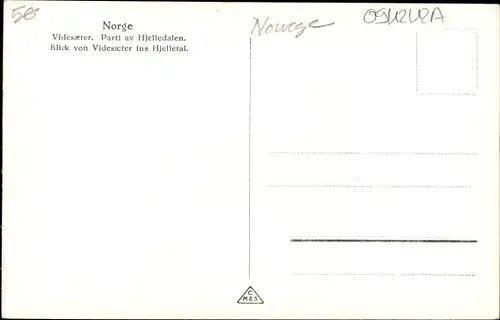 Ak Hjelledalen Norwegen, Blick von Videsaeter