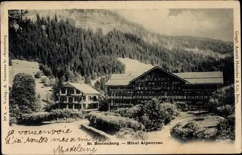 Ak Beatenberg Kanton Bern, Hotel Alpenrose