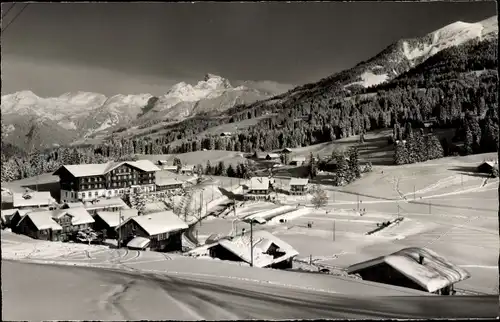 Ak Saanenmöser Saanen Kt. Bern Schweiz, Spillgerten, Winter