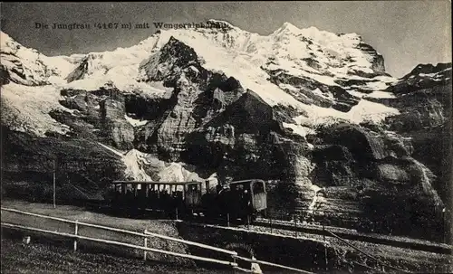 Ak Kanton Bern, Jungfrau mit Wengeralpbahn