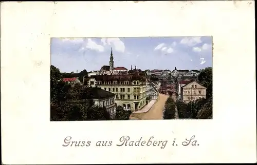 Ak Radeberg in Sachsen, Teilansicht