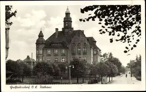 Ak Großröhrsdorf in der Oberlausitz Sachsen, Rathaus