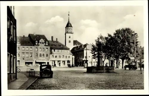 Ak Bischofswerda in Sachsen, Markt, Kirche, Konsum