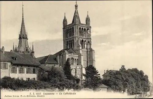 Ak Lausanne Kanton Waadt, La Cathedrale
