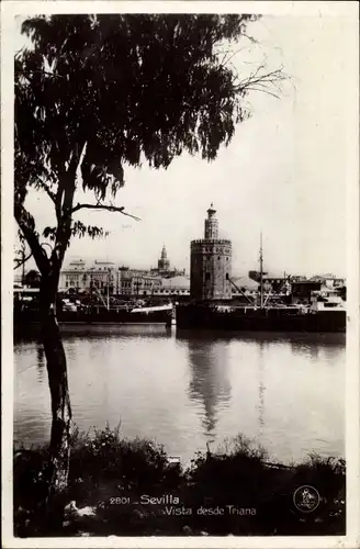 Ak Sevilla Andalusien, Vista desde Triana