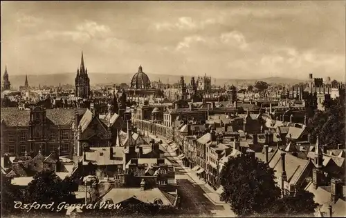 Ak Oxford Oxfordshire England, General View