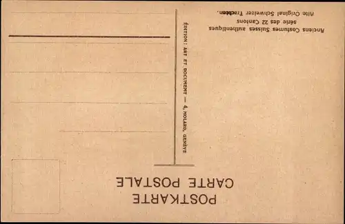 Ak Kanton Solothurn, Frau in schweizerischer Tracht