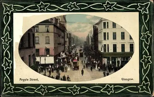 Passepartout Ak Glasgow Schottland, Argyle Street