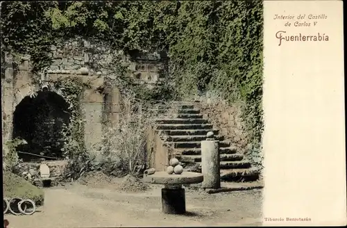 Ak Hondarribia Fuenterrabia Baskenland, Interior del Castillo de Carlos V