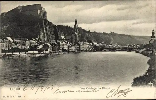 Ak Dinant Wallonien Namur, Vue Generale