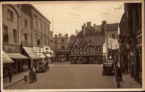 Ak Wellington Shropshire England, The Square