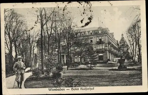 Ak Wiesbaden in Hessen, Hotel Kaiserhof