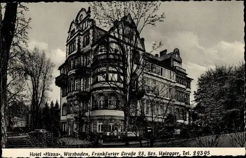 Ak Wiesbaden in Hessen, Hotel Nizza, Frankfurter Straße 28