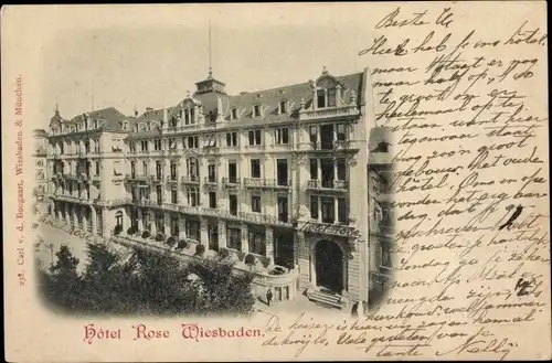 Ak Wiesbaden in Hessen, Hotel Rose