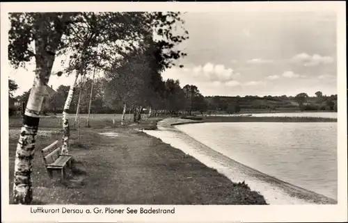 Ak Dersau im Plöner Land, Badestrand