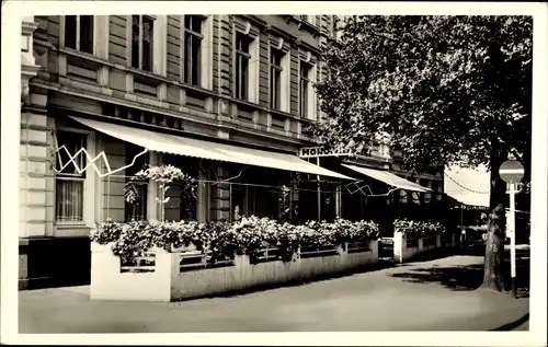 Ak Trier, Hotel Monopol, Terrasse