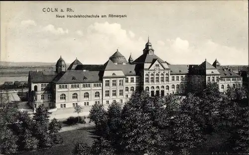 Ak Köln am Rhein, Neue Handelshochschule am Römerpark