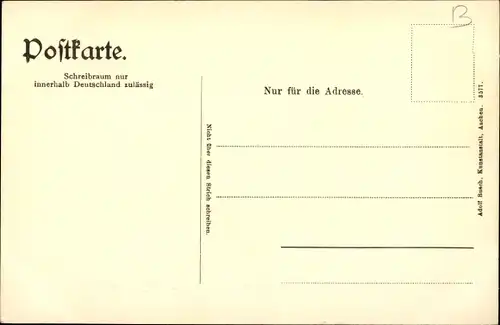 Ak Aachen in Nordrhein Westfalen, Kaiserliche Oberpostdirektion und Hauptpostamt