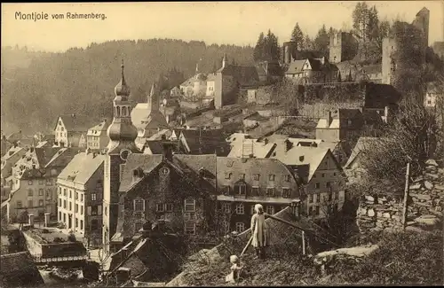 Ak Monschau Montjoie in der Eifel, Blick vom Rahmenberg
