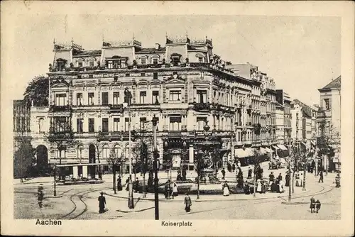 Ak Aachen in Nordrhein Westfalen, Kaiserplatz