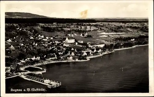 Ak Hagnau am Bodensee, Luftbild