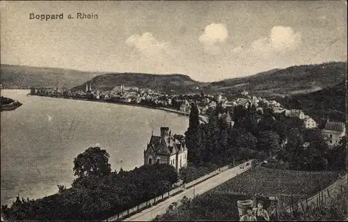 Ak Boppard am Rhein, Panorama