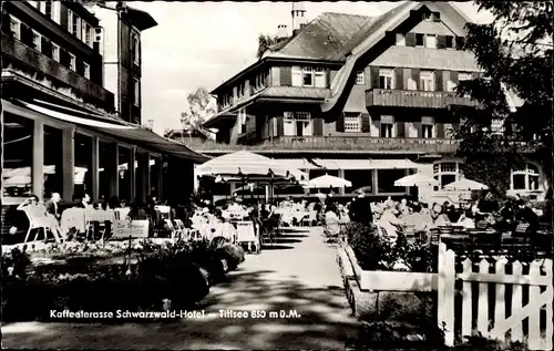 Ak Titisee Neustadt im Breisgau Hochschwarzwald, Kaffeeterrasse Schwarzwald-Hotel