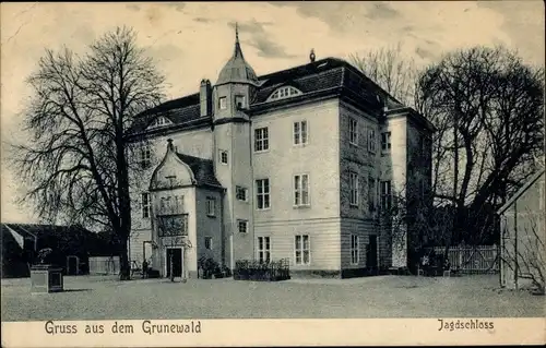 Ak Berlin Zehlendorf Dahlem, Jagdschloss Grunewald